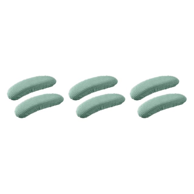 Baohd Soft And Comfortable Office Chair Armrest Covers Dustproof Wide Application Wear-resistant Polyester Matcha green 3Set