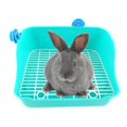 thumbnail image 4 of GROWTH TANK Rabbit Bed Litter Box Pet Toilet Box Pet Toilet Box Corner Tray for Small Potty Green, 4 of 9
