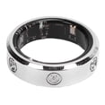 thumbnail image 1 of Sports Tracker Ring, Inlaid Rhinestone Stainless Steel IP68 Water Proof Comfortable Wear Smart Finger Ring  for Daily Life Work Size 6 16.85mm / 0.66in,Size 7 17.5mm / 0.69in,Size, 1 of 7