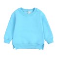 thumbnail image 1 of Coats for Girls Boys Sweater Coat Round Neck Small Medium Pullover Solid Fleece, 1 of 4