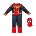 thumbnail image 2 of MARVEL Integrated Spider-Man Official Youth Halloween Costume - Premium Quality Padded Jumpsuit with Detachable Fabric Mask, 2 of 4