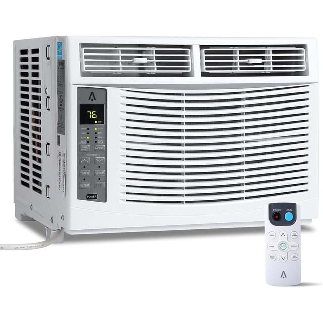 Ourlova Window Air Conditioner - 6000 BTU Cooling - Smart WiFi Control - Cools 250 Sq Ft - 3 Modes