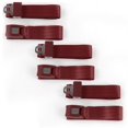 thumbnail image 1 of Standard 2 Point Burgundy Lap Bench Seat Belt Kit for 1932 Ford Model B - 3 Belts, 1 of 1