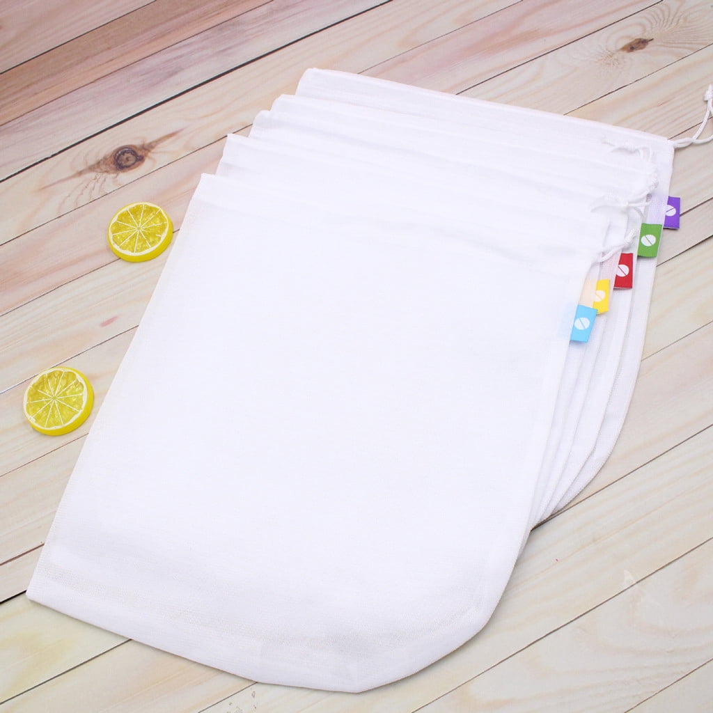 LPSSTORE Reusable Produce Bags Washable Mesh Bags for Fruits and Vegetables Set of 5