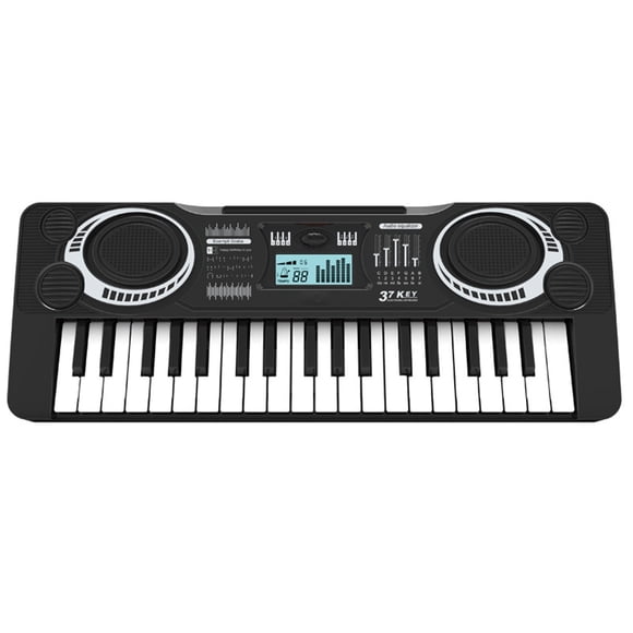 Meitianfacai Clavier de Piano 37 Touches Enfant Instrument de Musique Multifonction Jouets Clavier Électronique Éducatif Jouet d'Apprentissage Cadeaux d'Anniversaire pour Filles Garçons Âge 3-5