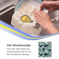 thumbnail image 3 of Kitchen Cleaning Cloth Bowls Washing Towel Dishes Wash Rag Kitchens Tools Household Absorbent Dish Cloths with Lovely Patterns Fish, 3 of 5