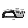 thumbnail image 3 of Yhmxh Kitchen Gadgets Kitchen Utensils Home and Kitchen Knife Sharpener Manual Knife Sharpener with 3 Ceramic Stone Tungsten Carbide Discs Diamond Sharpening Stones A sharpener, 3 of 4