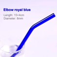 thumbnail image 1 of Glass Straw Heat And High Temperature Resistant 8mm*18cm Elbow Multi-color, 1 of 7
