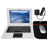 CHIBBS 10.1" Ordinateur portable enfant de pouce Propulsé par Linux-Android 12 OS, Bluetooth, Wi-Fi blanc