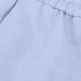 thumbnail image 3 of FNFYFH Clearance Women's Stylish Linen Pants Elastic Waist, 3 of 5