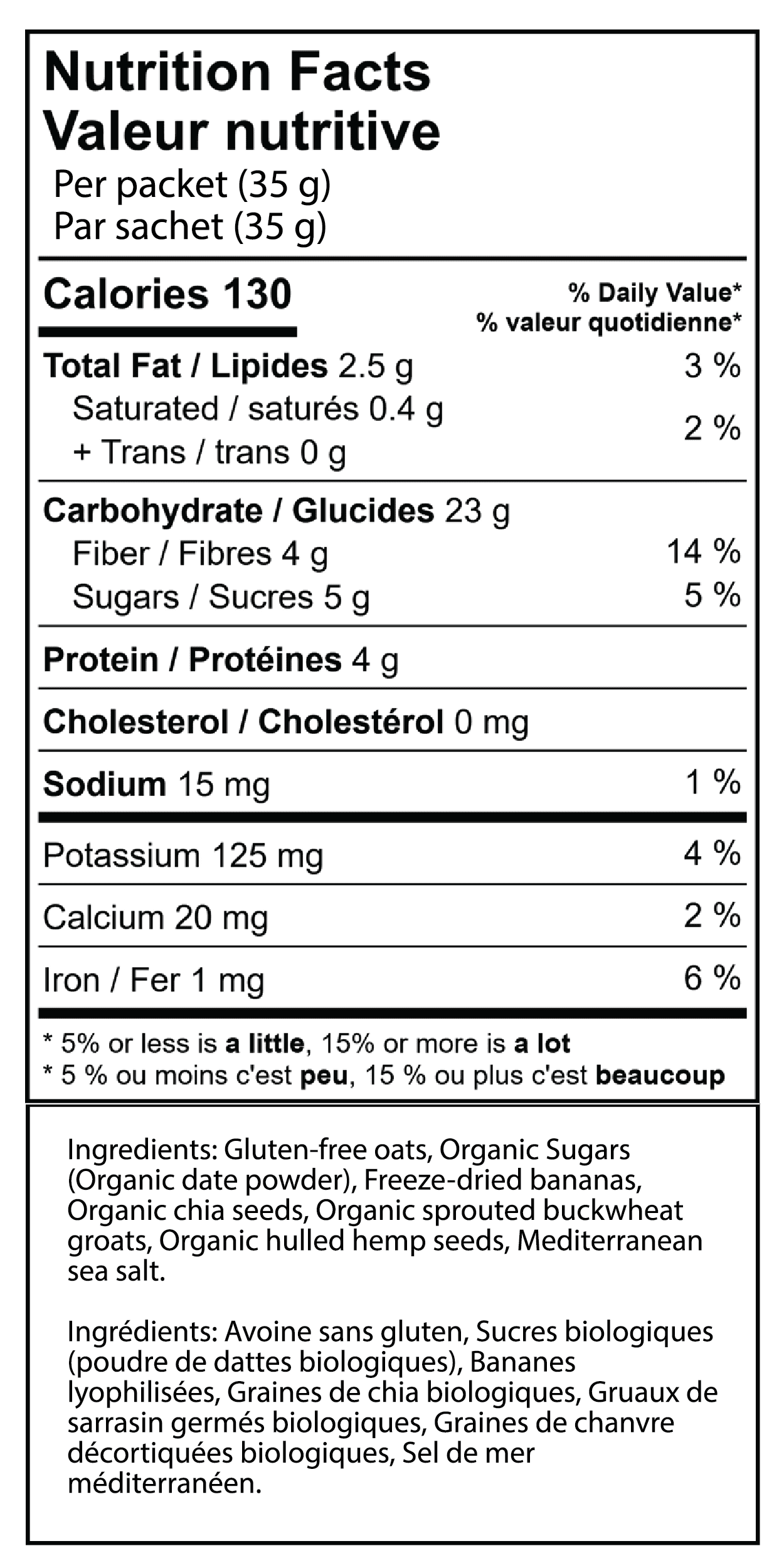 Goldy's Banana Sunrise Instant Oatmeal