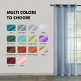 thumbnail image 2 of Panels Terracotta Semi Sheer Window Curtains Boho Grommet Top Window Voile Drapes/Treatment Linen Textu Panels for Bedroom Living Room Rust Retro Fall Modern Decor (X es), 2 of 9