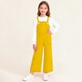 thumbnail image 2 of Children's Solid Color Pocket Jumpsuit, Mid Size Casual Overalls for Adults, Comfortable and Versatile, 2 of 9
