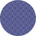 thumbnail image 1 of Ahgly Company Machine Washable Indoor Round Transitional Sky Blue Area Rugs, 3' Round, 1 of 7
