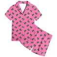 thumbnail image 1 of Little Boy Pajama Set Dinosaur Print Button Down Homewear Set Classic Loungewear Pjs for Girls Size 4T 5T, 1 of 4