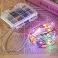 thumbnail image 2 of NITIDSKY Guirlande Lumineuse Féerique à 100 DEL à Piles avec Télécommande, Guirlande de Noël Multicolore, Lot de 4, 2 of 7
