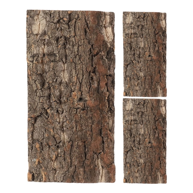 KAKOWELY Écorce de Liège pour reptiles 3 Pcs Toile de Fond d'Écorce de Reptile Fond d'Écorce pour Aquarium Fond de Terrarium en Liège Toile de Fond d'Écorce de Reptile Décoration Murale