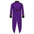thumbnail image 2 of Yhong Garçons Filles Corset Renaissance Veste Queue-de-Pie Médiévale Smoking Long Steampunk Violet 10, 2 of 5