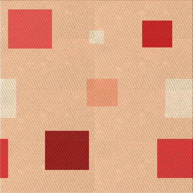 Ahgly Tapis d'Intérieur Lavable en Machine Carré Transitionnel Orange Vif, 6 Pieds Carré