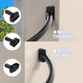 thumbnail image 3 of Misounda Curved Shower Rods, 35-63 Inch Adjustable Shower Curtain Rod , Stainless Steel Shower Rods Need To Drilling Installation for Bathroom, Bathtub, Cloakroom, Black, 3 of 7