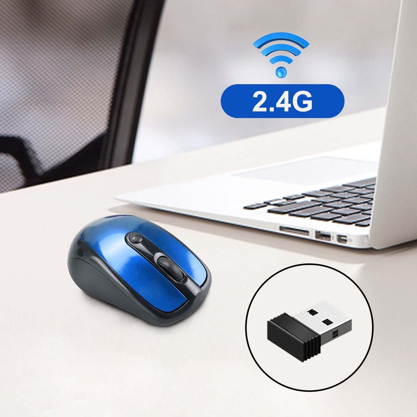 Cameland Wireless Blue-Tooth Mouse Office Gaming Mouse 3 Button Usb Led Ergonomic Button 1600 Dpi For Laptop Pc