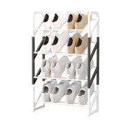 EGNMCR Shoe Rack Shoe Rack Storage Organizer With 4 Tiers Metal Shelves For Bedroom Closet Entry Dorm Room Shoe Rack