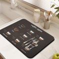 thumbnail image 4 of Extra-Absorbent Coffee Mat, 18x24 Inches - Perfect Countertop Companion for Coffee Lovers, Stain-Hiding, Rubber-Backed for Stability, Dish Drying Mat for Under Coffee Makers, 4 of 7