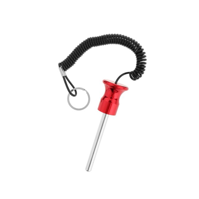 Dalazy Magnetic Weight Stack Pin with Pull Rope Replacement Parts Red 8x80mm 1Set