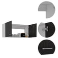 thumbnail image 3 of Napoles Armoire Murale en Espresso et Blanc, 3 of 6