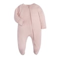 thumbnail image 1 of MeetoTime Baby Boys Girls Solid Color Long Sleeve Round Neck Jumpsuit Summer Newborn Infant Long Rompers, 1 of 2