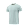 thumbnail image 2 of Styesk T Shirts for Man Men's Summer Solid Color Short Sleeved Outdoor Running Sports Ice Breathable Short Sleeved, 2 of 3