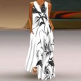 thumbnail image 1 of EQWLJWE Robes d'Été pour Femmes 2023 Robe Débardeur Imprimée Décontractée Ample pour Femmes Plage Col en V avec Poche Robe d'Été Sans Manches Robes d'Été pour Femmes 2023, 1 of 5