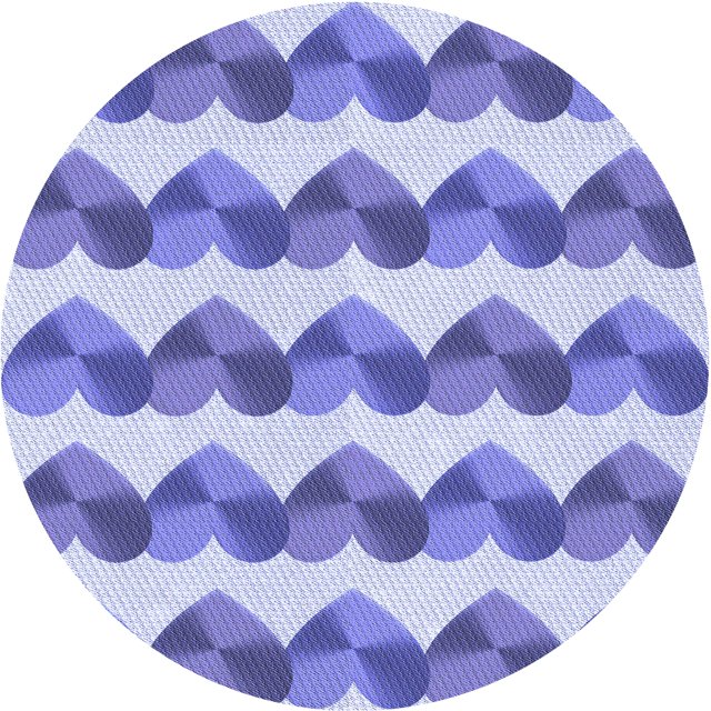 Ahgly Company Tapis Rond Lavable en Machine Intérieur Transitionnel Bleu Ange, 4 Pieds Rond