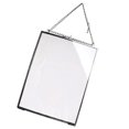 thumbnail image 1 of jifeng Brass Glass Hanging Photo Picture Frame Portrait Decor 6x8in, 1 of 9