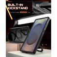 thumbnail image 4 of Poetic Neon MagPro Case for Galaxy S25 Ultra 5G, [Magnetic Ring Stand] Dual Layer Rugged Slim Shockproof Protective Cover, Black, 4 of 5