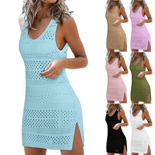 Sentmoon Womens Bathing Suit Coverups Sleeveless Bathing Suits for Women Loose Fit Oversized Lightweight Cardigans for Women Summer Beach Necessities over Tank Tops and Jeans