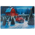 thumbnail image 1 of Set De Table En Plastique (Camion Rouge Et Grange) - Lot De 12, 1 of 4