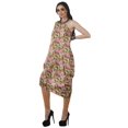thumbnail image 4 of Moomaya Robe Kurti à une Épaule Imprimée pour Femme, Sans Manches, à Col Bénitier, Style Bohème, Tenue de Soirée de Designer, 4 of 7