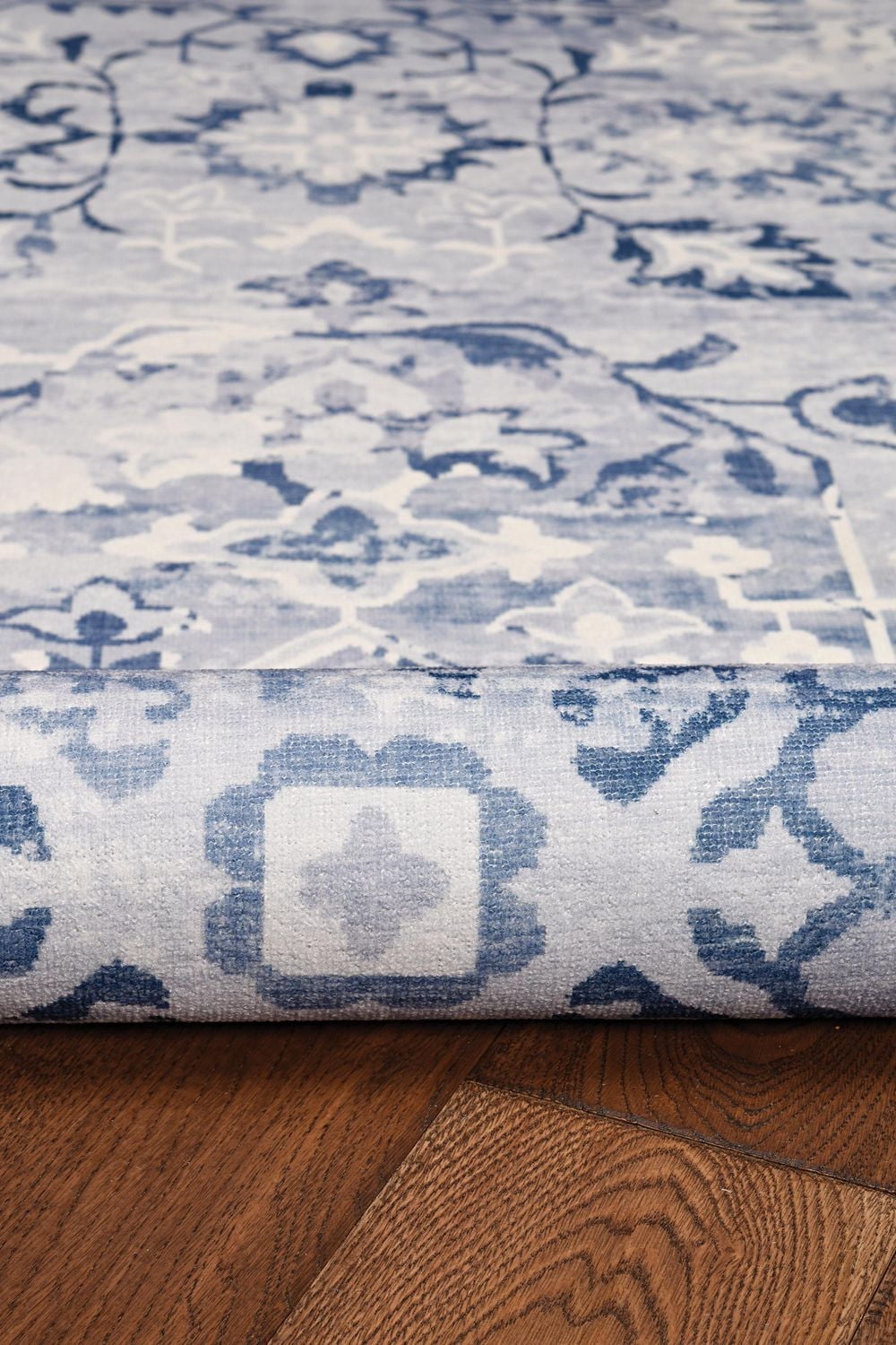 Tapis d'appoint lavable Harris 3 pi x 5 pi gris et ivoire