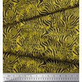 thumbnail image 2 of Soimoi Yellow Poly Georgette Fabric Leopard & Wild Animal Skin Decor Fabric Printed BTY 42 Inch Wide, 2 of 3
