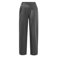 thumbnail image 5 of RKSTN Womns Pants Casual Solid Color Pockets Buttons Elastic Waist Comfortable Straight Pants Lightweight Soft Workout Pants, 5 of 5