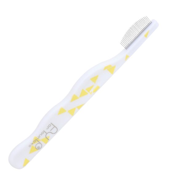 TIELUTT Peigne pour Animaux Peigne de Massage en Acier Inoxydable Tête Ronde avec Dents Fines Peigne Facial pour Chien Convient aux Accessoires pour Carlins Place pour Chien Accessoires pour Chiens pour Chiots Dressage Chiens Laisse Accès pour Promenade de Chien