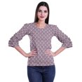 thumbnail image 1 of Moomaya T-Shirts Décontractés pour Femmes en Coton Grande Taille à Manches 3 /4 à Col Rond, 1 of 4