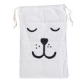 thumbnail image 2 of ziyahi Cotton Linen Drawstring Storage Bag Living Room Bedroom Reusable Closure Storage Bag Large Capacity Pouch Luggage Cargo Toys Organizer Type 3, 2 of 7