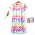 thumbnail image 2 of Kcodviy Chemise de Nuit en Coton pour Femme Pyjama d'Été pour Femmes Chemise à Manches Courtes Décontractée Chemises de Nuit Sans Manches pour Femme Robe de Nuit Imprimée, 2 of 3