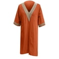 thumbnail image 4 of Weiqiqre Robes pour Femmes 2024 Mode Femmes Été Décontracté Col en V Couleur Unie Manches Courtes Robe Rabais, 4 of 5