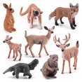 thumbnail image 3 of Simulation Forest Wild Animals Model Ornaments Rabbit Beaver Monkey Anteater Action Figure Toys For Children Gifts, 3 of 6