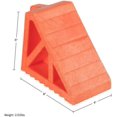 thumbnail image 5 of PinesC Wheel Chocks 2-Pack - Parking Block Set with 3 Ton Capacity - Wheel Chocks for RV Trailer, Motorcycle, Camper, Trucks, or Cars (Orange), 5 of 5
