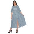thumbnail image 1 of Moomaya Robe Kurti d'Été à Manches Courtes Imprimée, Tunique Ligne A pour Femmes, 1 of 5