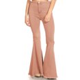 thumbnail image 1 of Feinuhan Women's High Waisted Bell Bottom Flared Jeans, Peach, Small, 1 of 5